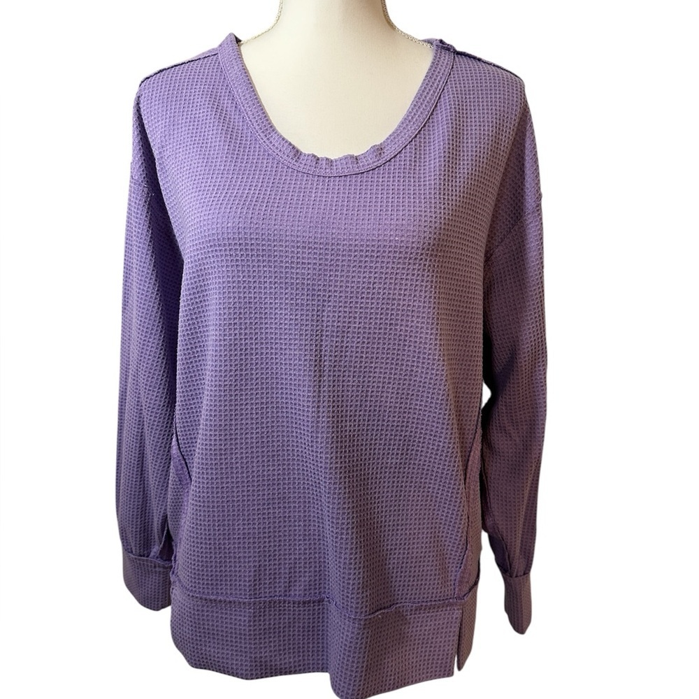 Andree by Unit waffle knit top.
